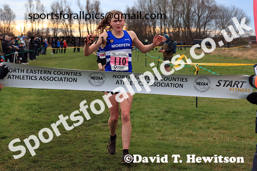 Senior womens 2024 NECAA Cross Country Champs., Temple Park, South Shields. Photo: David T. Hewitson/Sports for All Pics